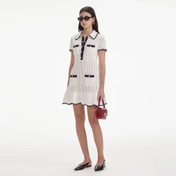 Crochet Collared Mini Dress^self-portrait Online