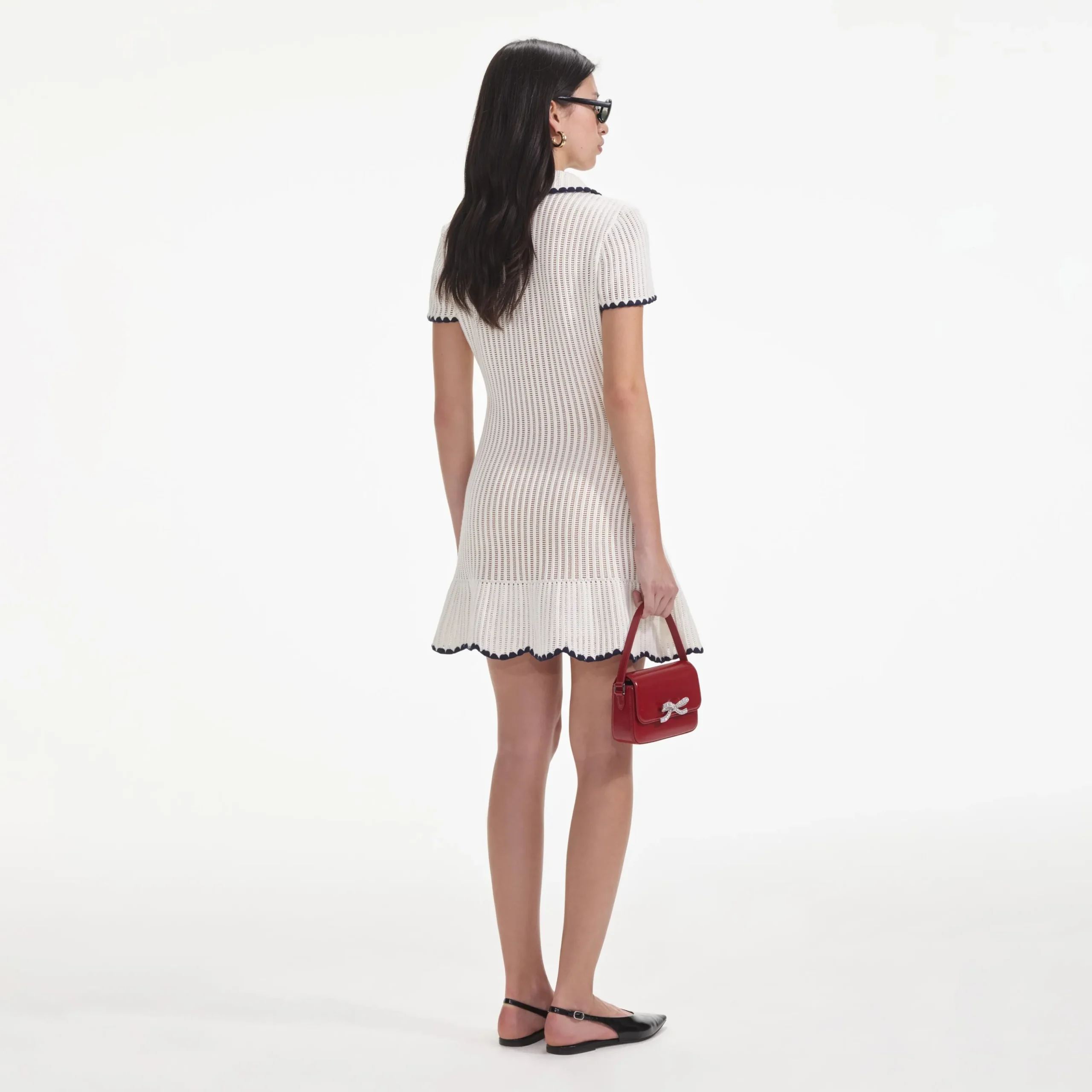 Crochet Collared Mini Dress^self-portrait Online
