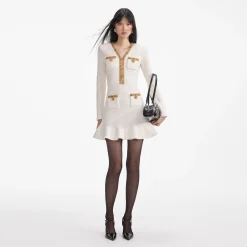 Lurex Knit Mini Dress^self-portrait Outlet