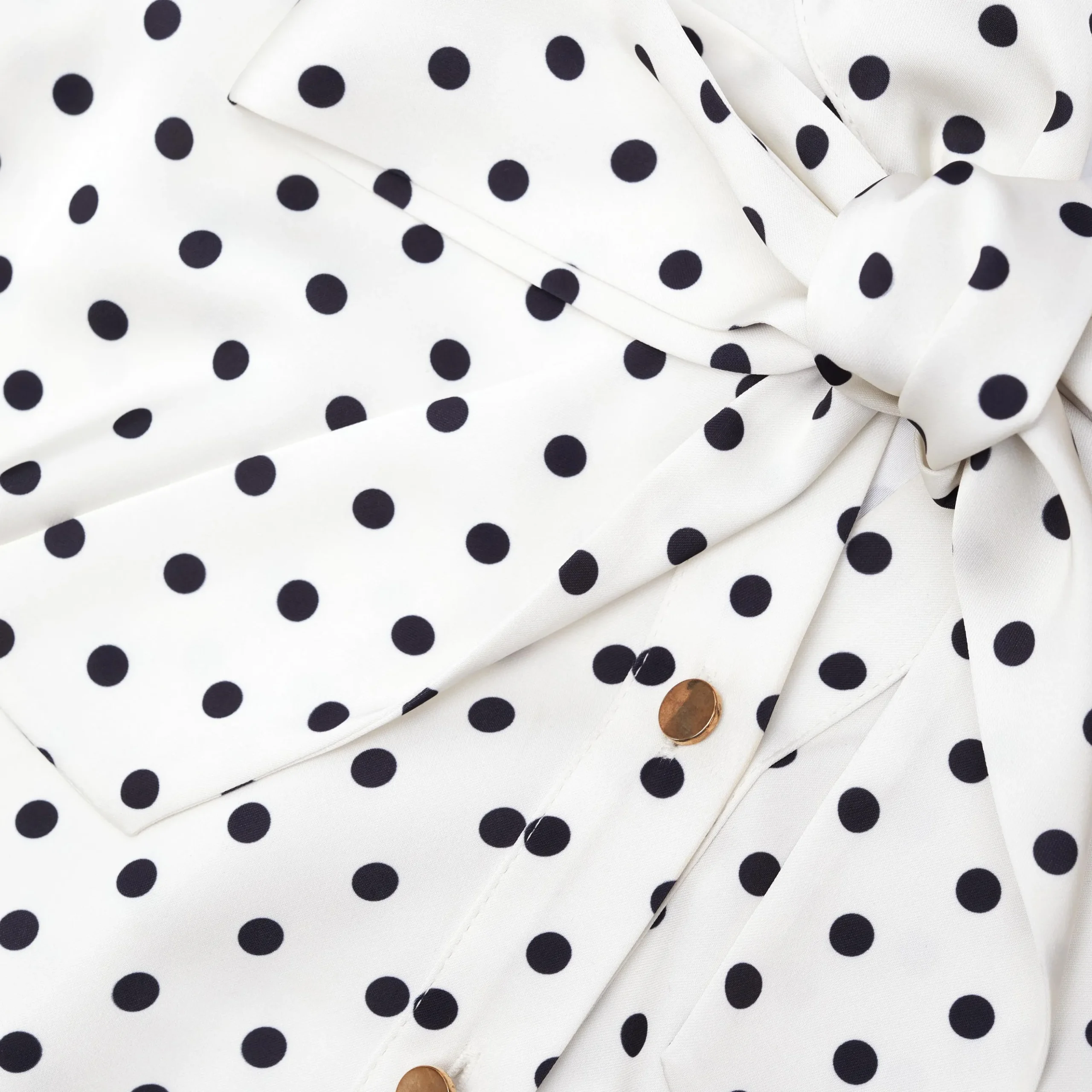 Polka Dot Satin Midi Dress^self-portrait Online
