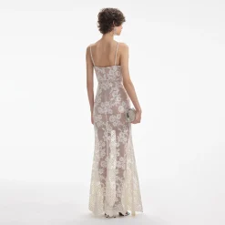 Rhinestone Lace Maxi Dress^self-portrait Outlet