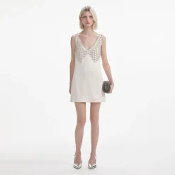 Satin Diamante Bralette Mini Dress^self-portrait Outlet