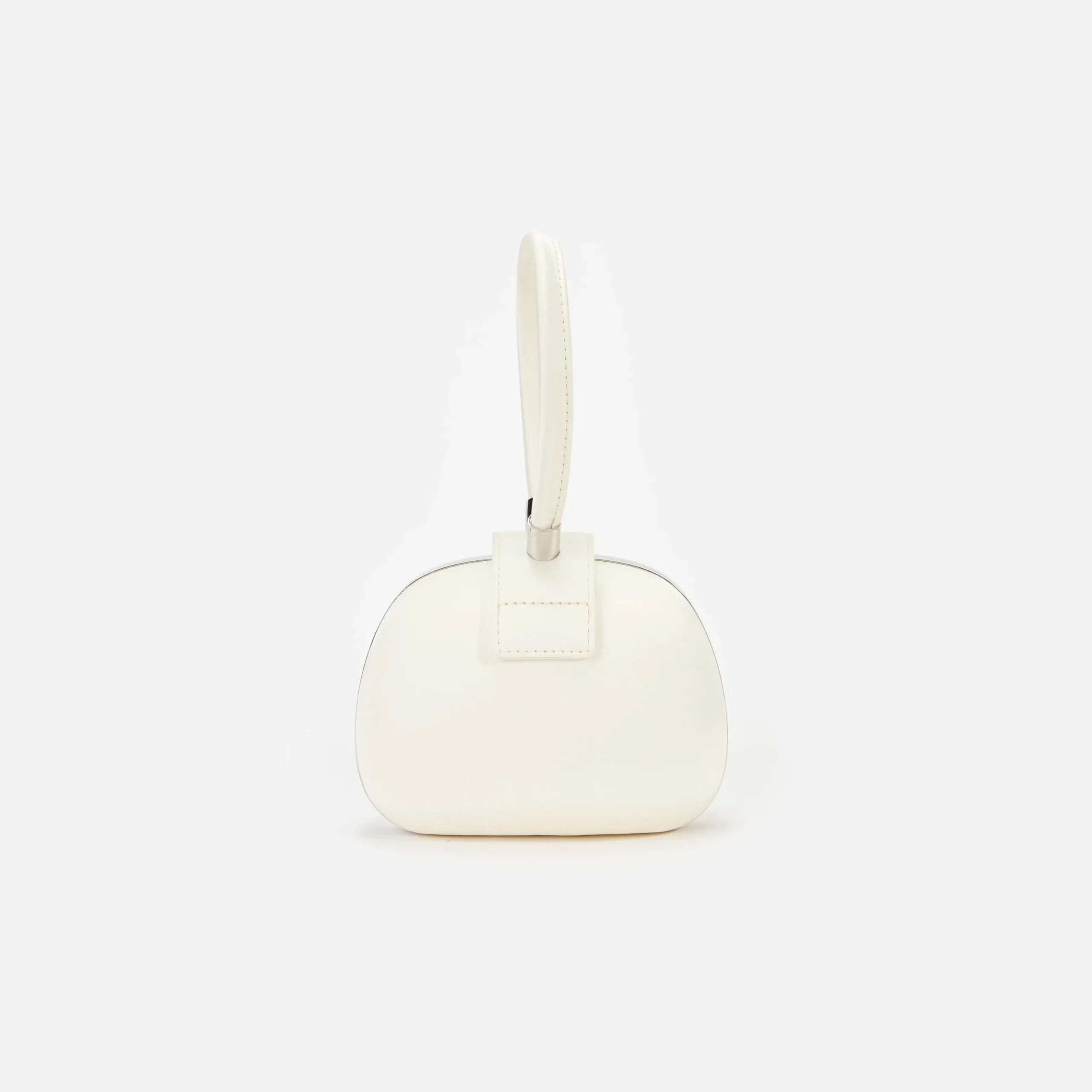 Satin Top Handle Clutch Bag^self-portrait New