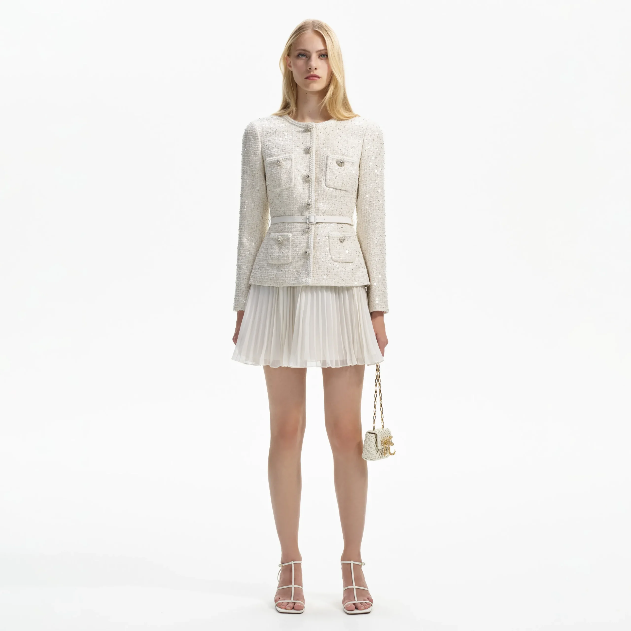 Sequin Boucle Tailored Mini Dress^self-portrait Discount