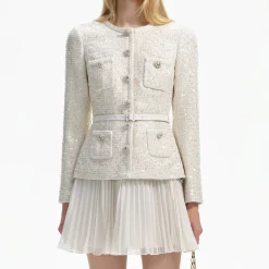 Sequin Boucle Tailored Mini Dress^self-portrait Discount