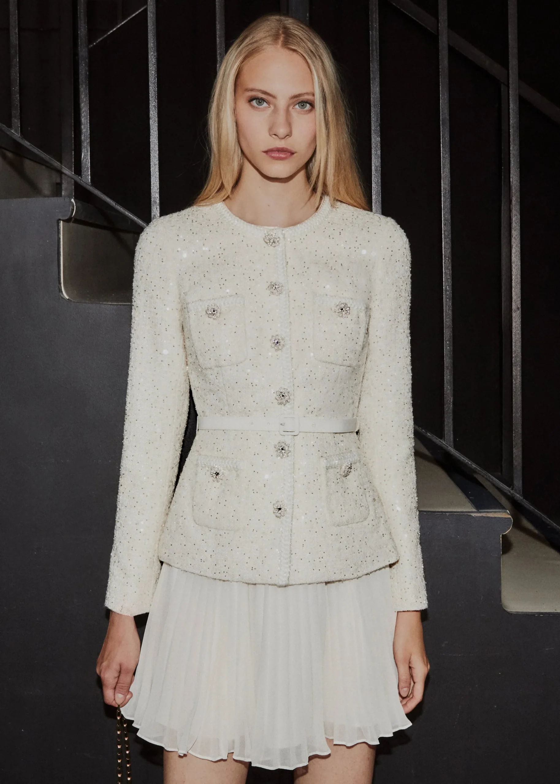 Sequin Boucle Tailored Mini Dress^self-portrait Discount