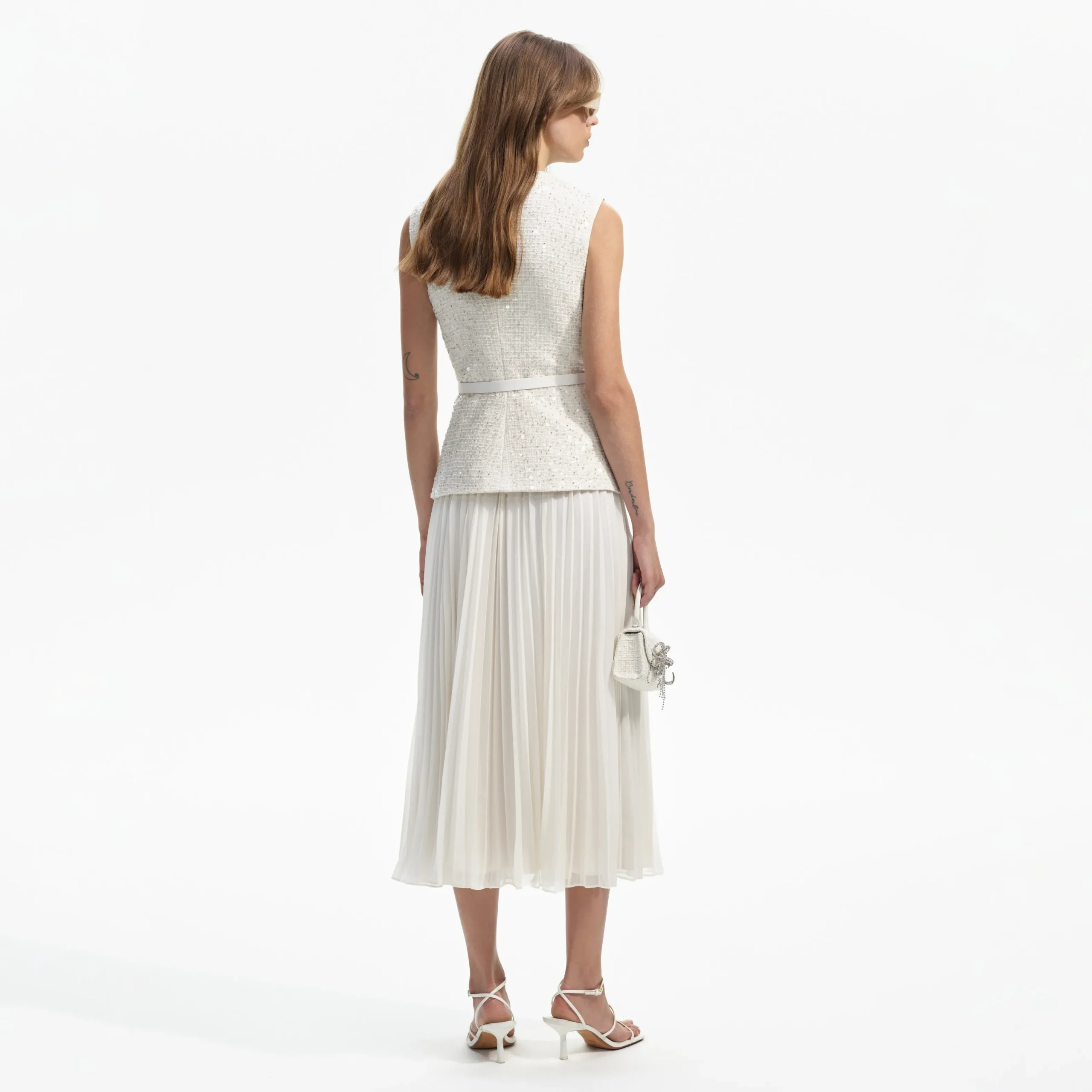Sequin Boucle Tailored Midi Dress^self-portrait Cheap