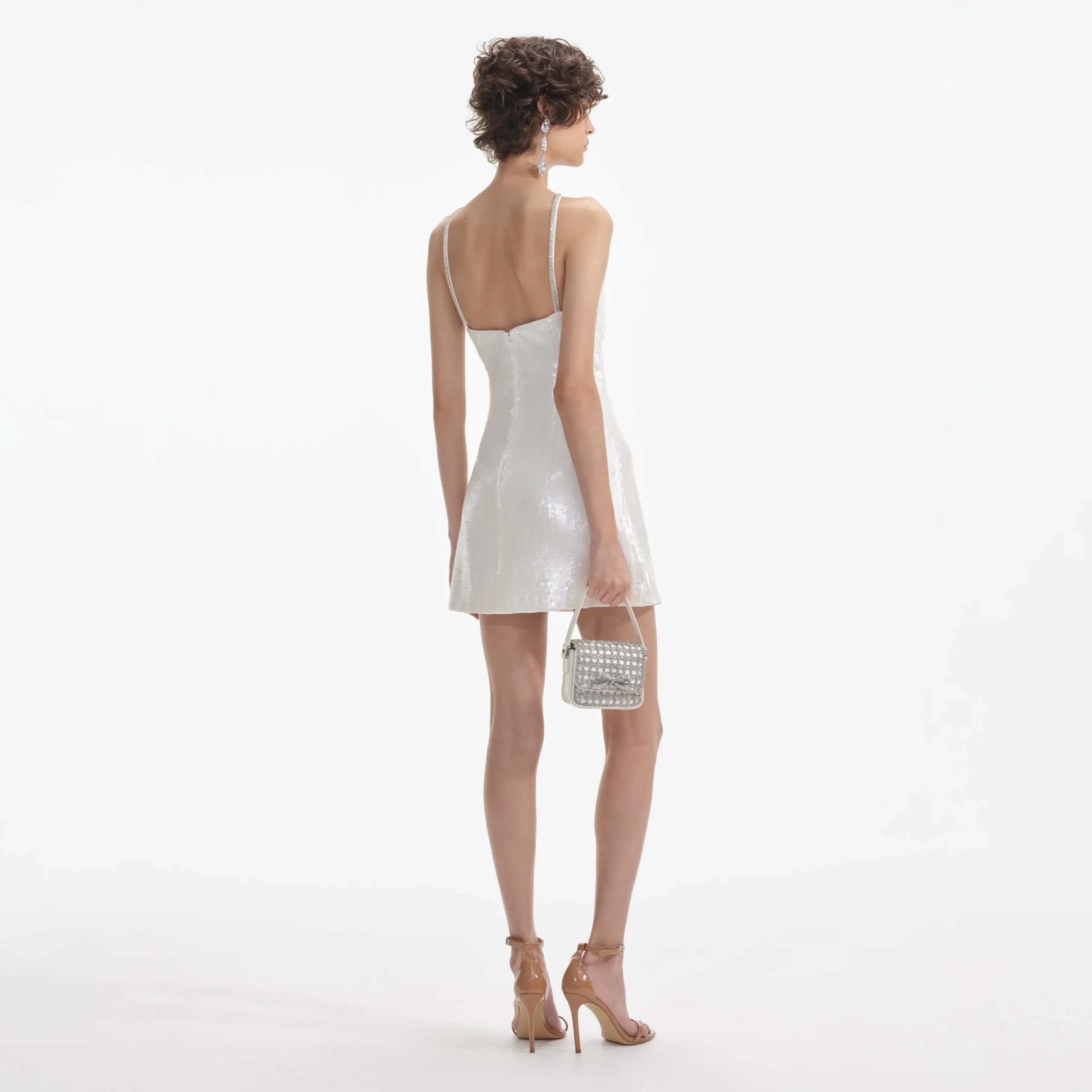 Sequin Halter Mini Dress^self-portrait Clearance