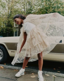 Sequin Tulle Cape^self-portrait Clearance