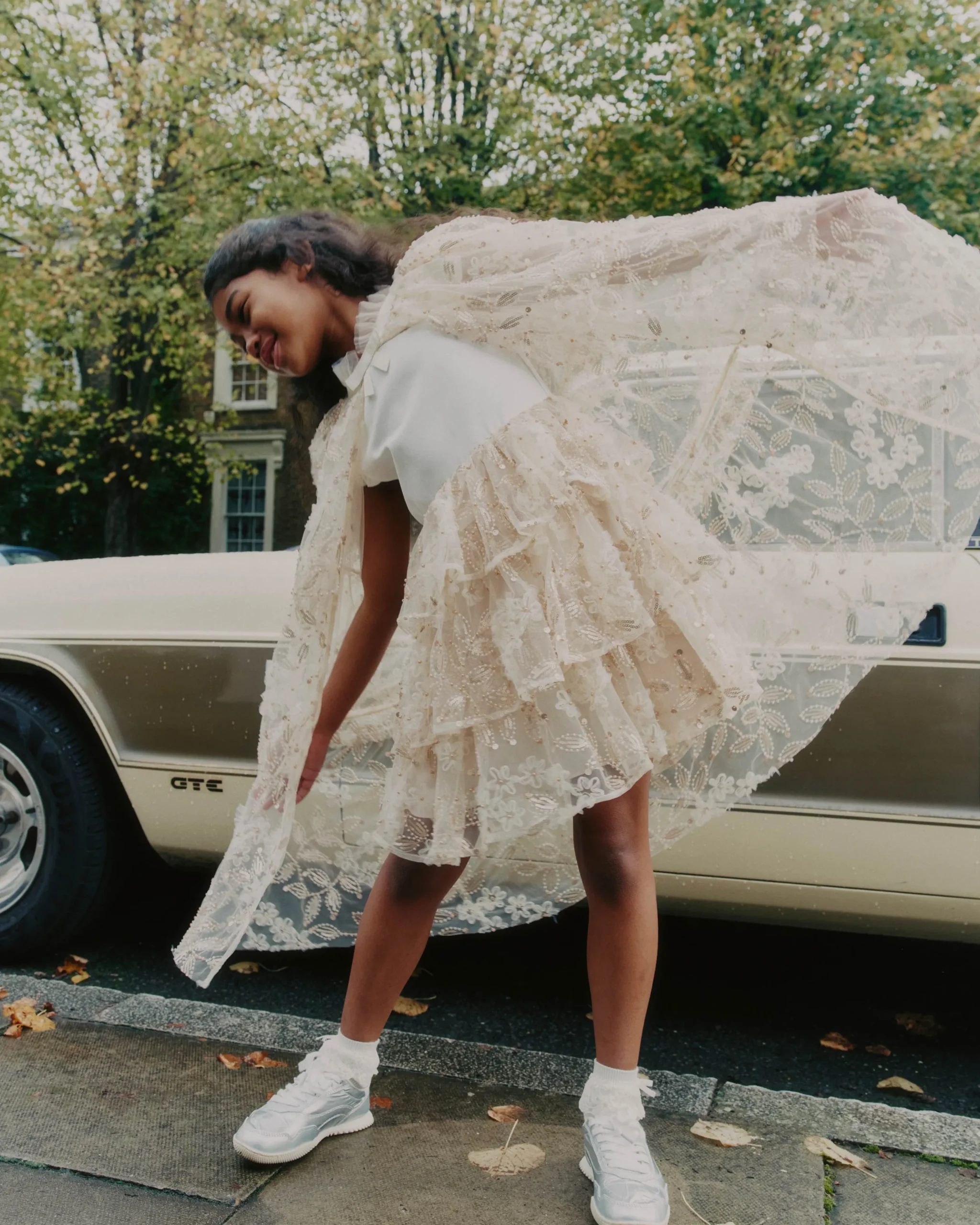 Sequin Tulle Cape^self-portrait Clearance
