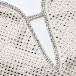 Square Rhinestone Fishnet Maxi Dress^self-portrait Best