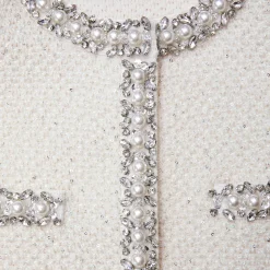 Textured Knit Embellished Mini Dress^self-portrait Online