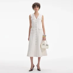 Tinsel Boucle Buttoned Midi Dress^self-portrait Sale