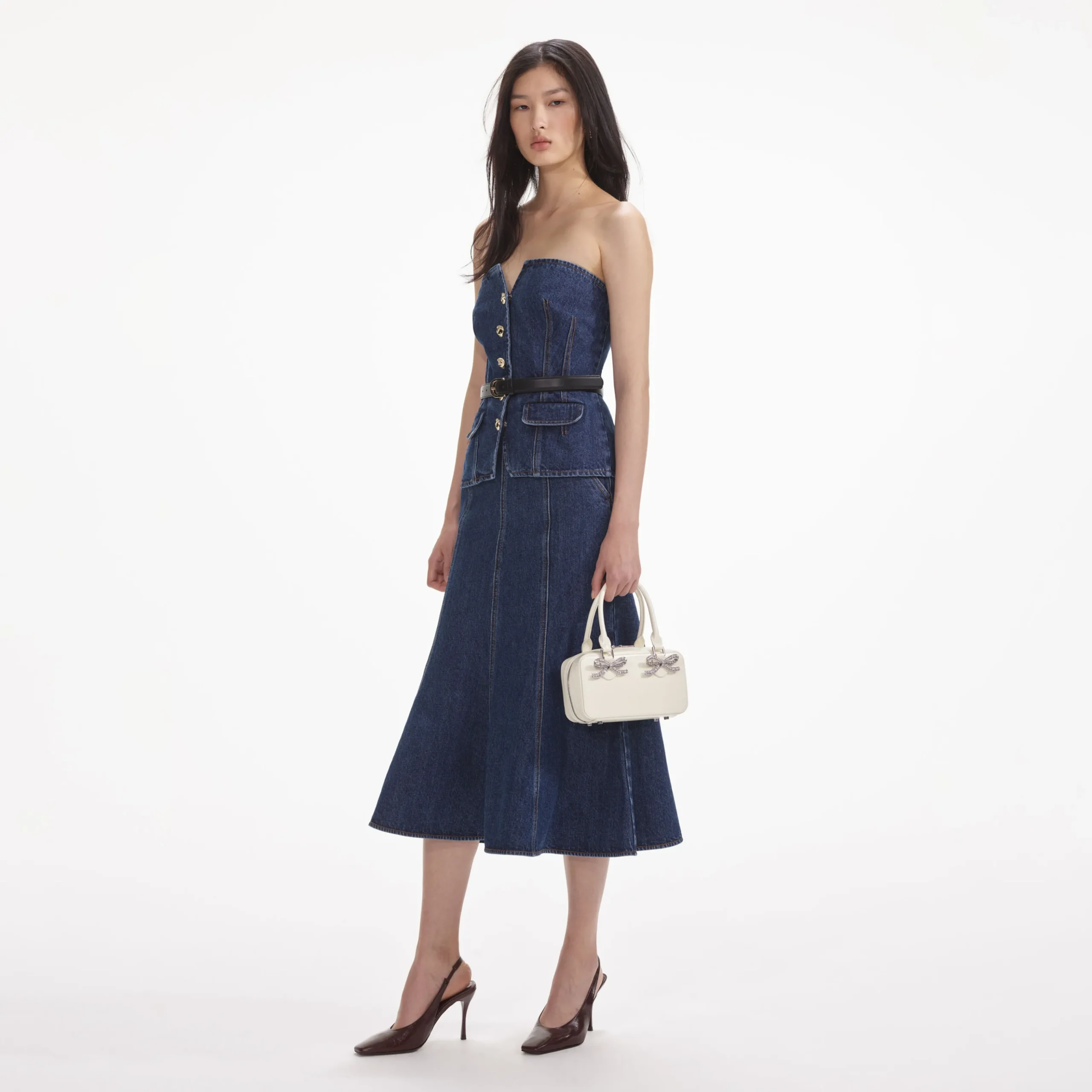 Bandeau Midi Dress^self-portrait Flash Sale