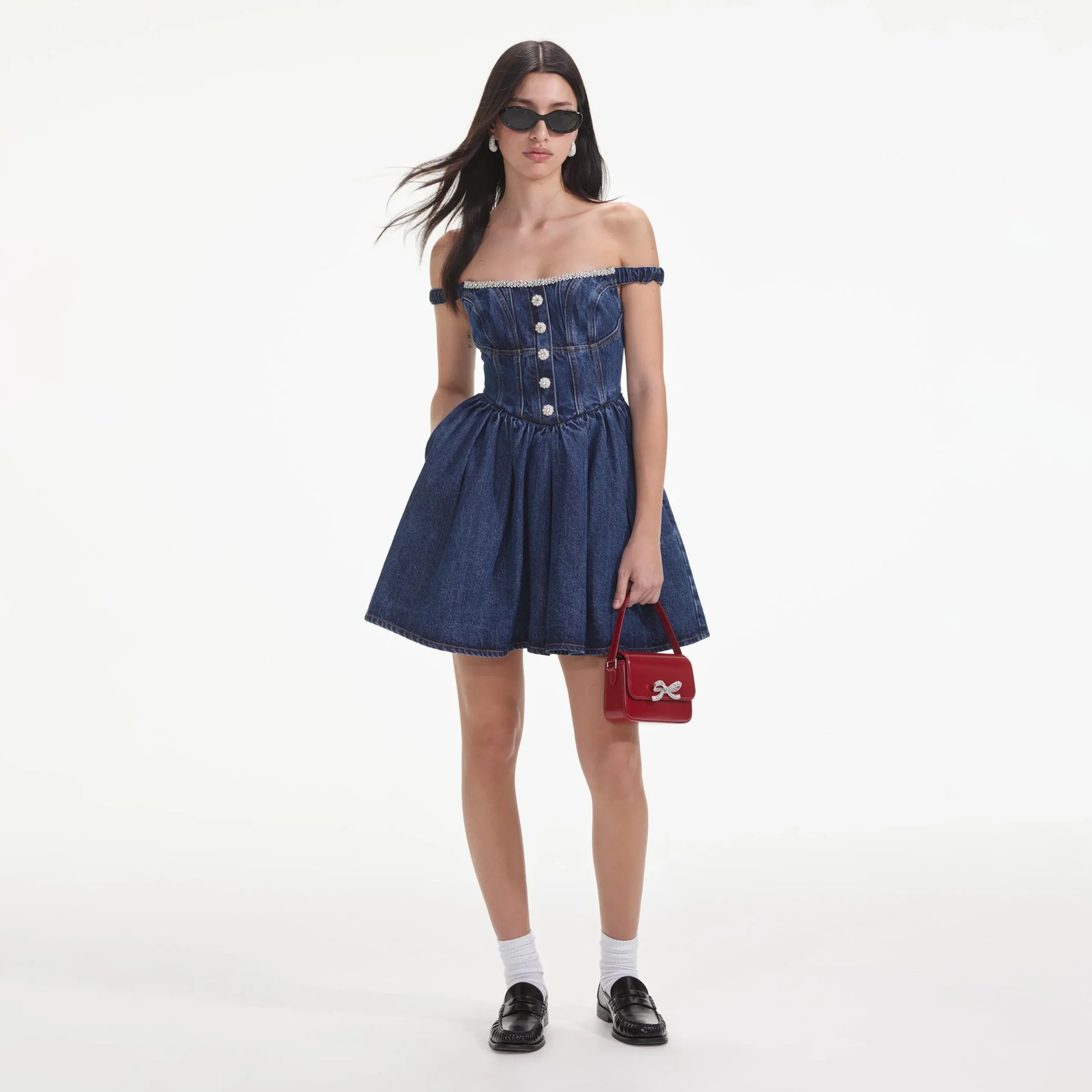 Off Shoulder Mini Dress^self-portrait Store