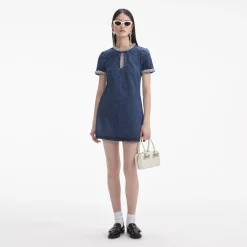 Denim Mini Dress^self-portrait New