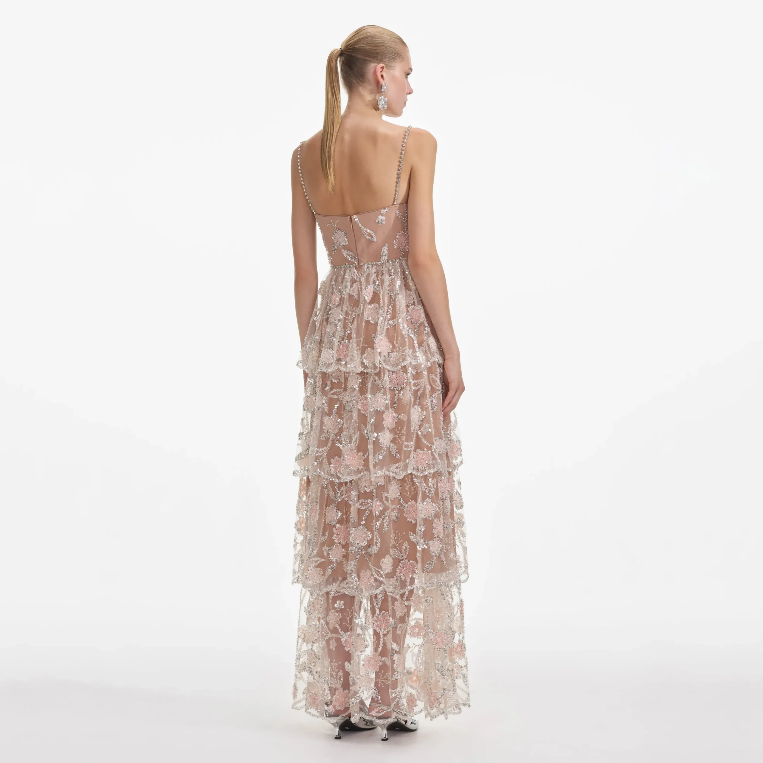 Sequin Tier Maxi Dress^self-portrait Fashion