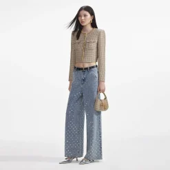 Boucle Cropped Jacket^self-portrait Fashion