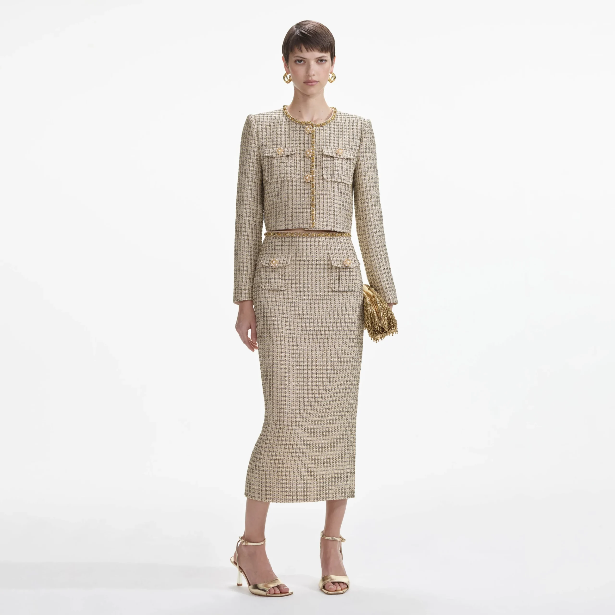 Boucle Midi Skirt^self-portrait Clearance