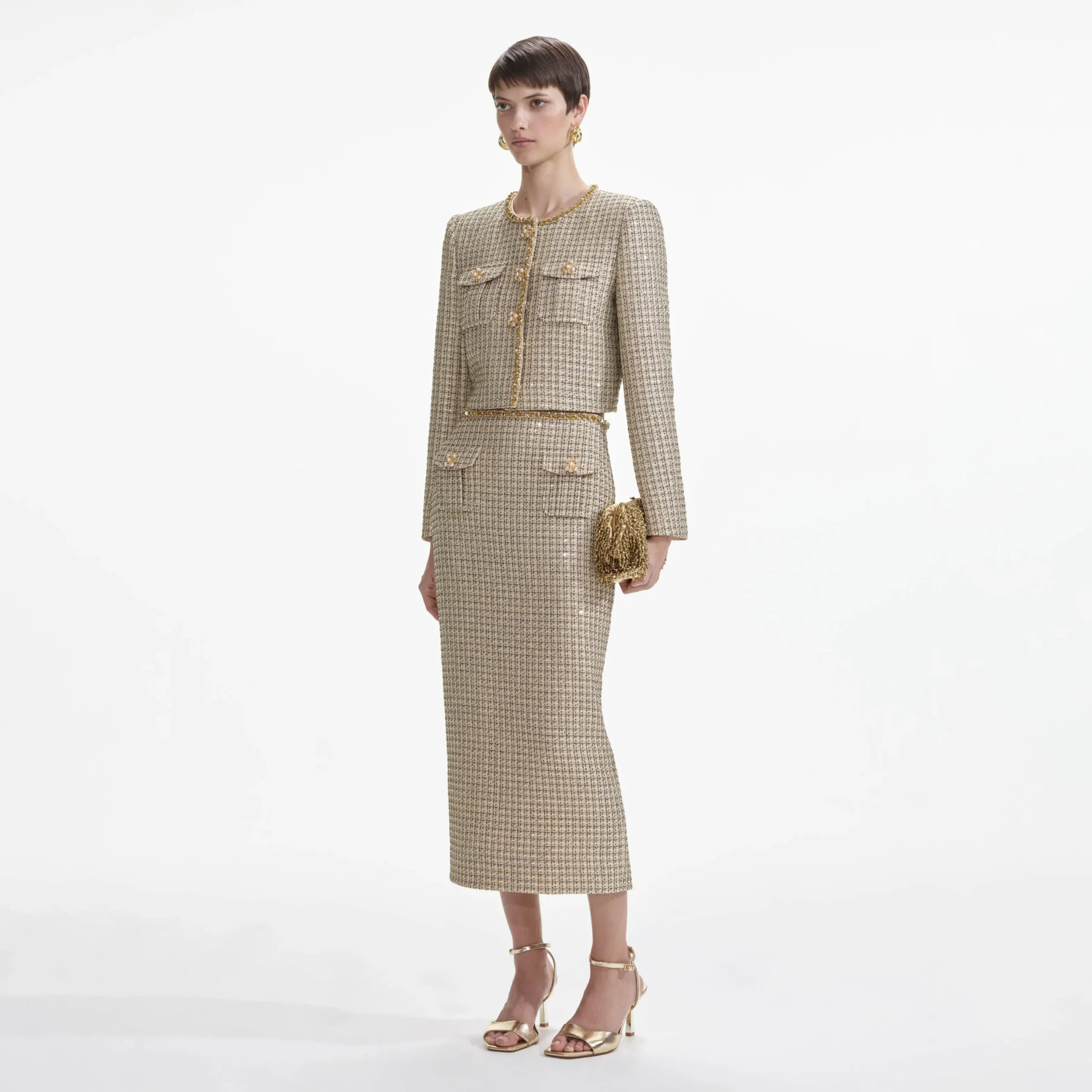 Boucle Midi Skirt^self-portrait Clearance
