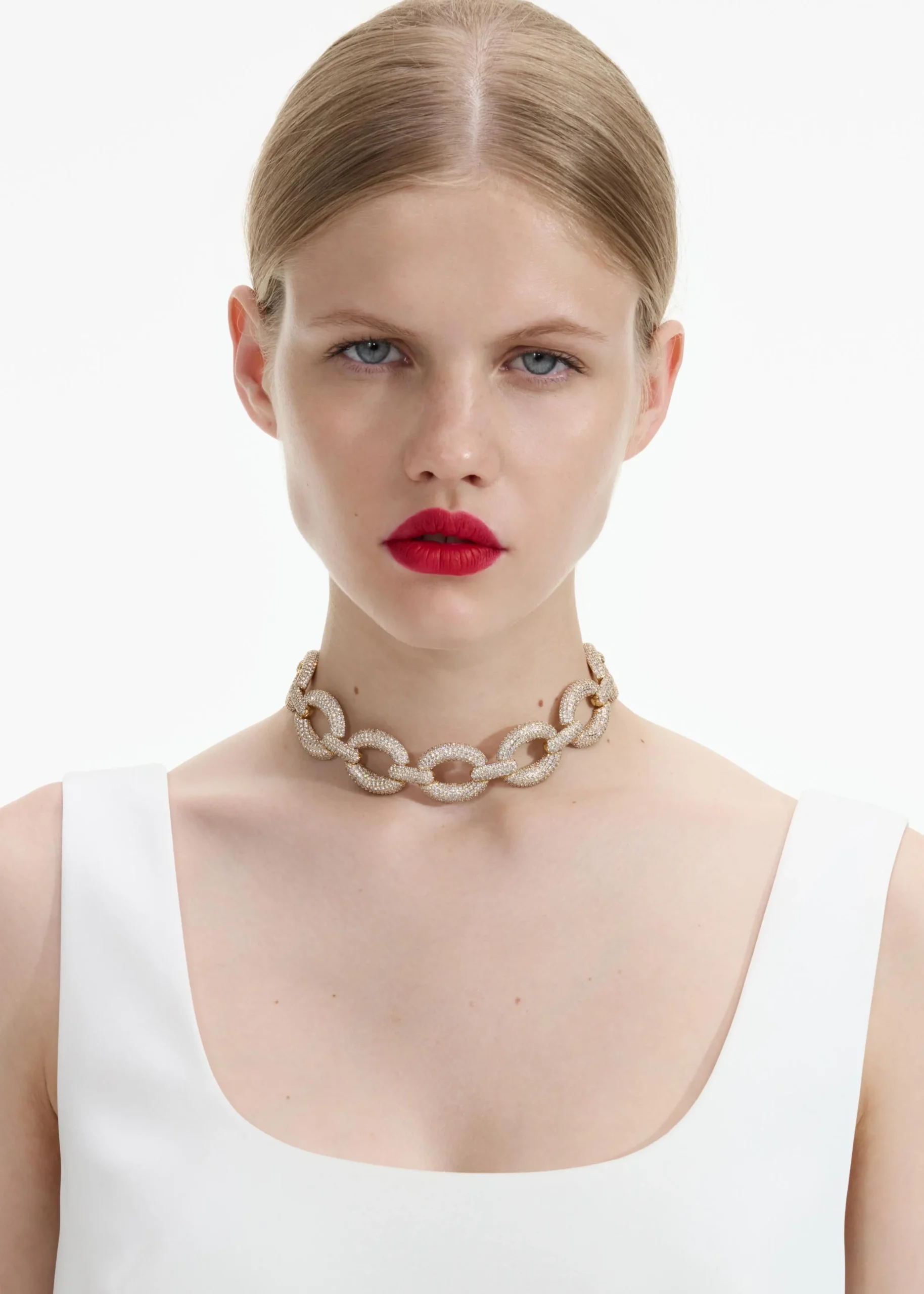 Crystal Link Choker^self-portrait Sale