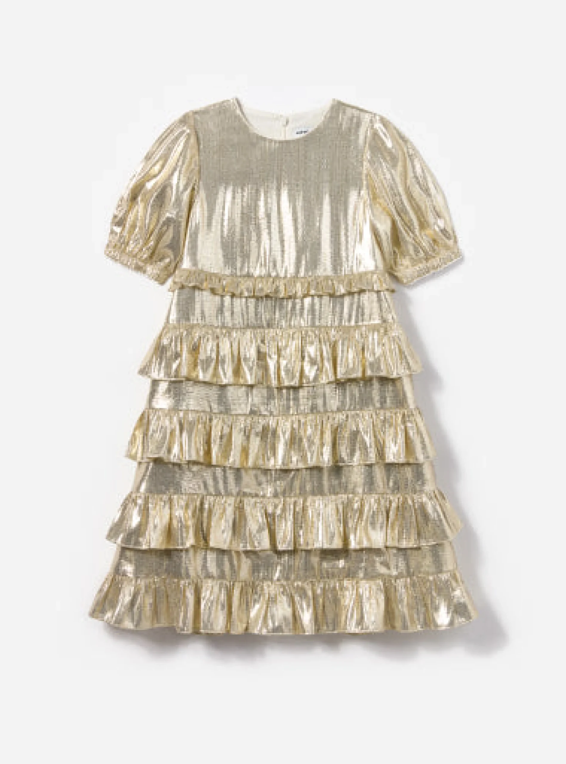 Metallic Frill Dress^self-portrait New
