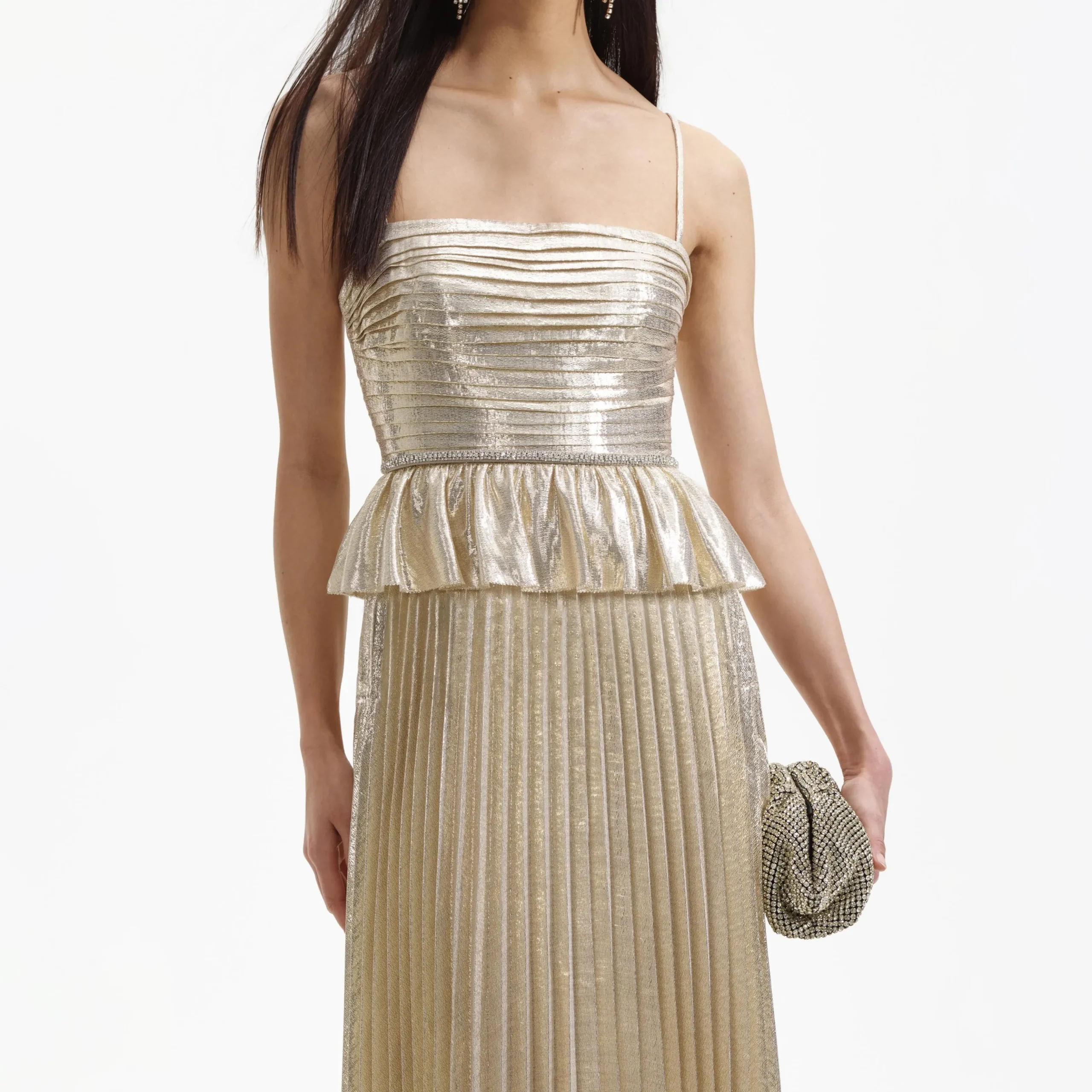 Metallic Maxi Dress^self-portrait Discount