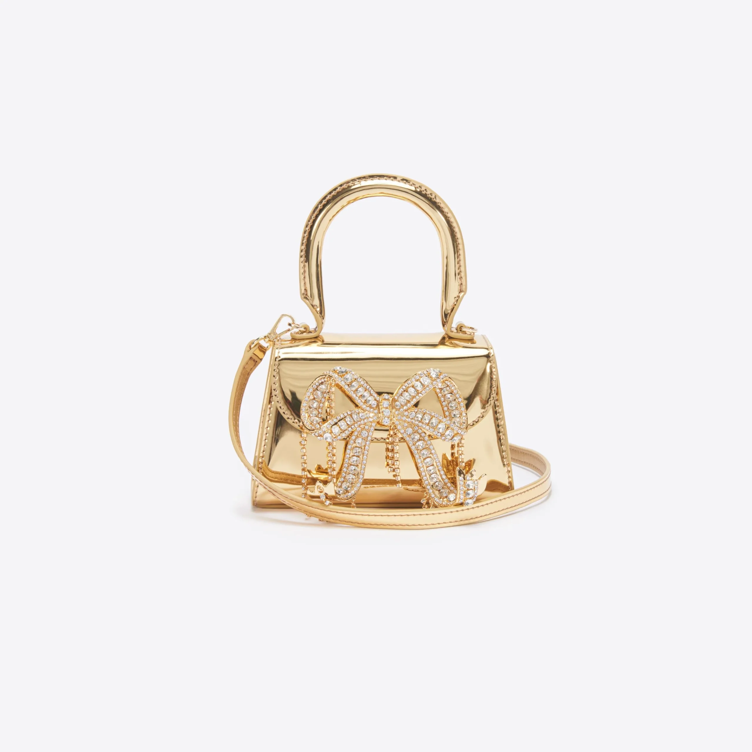 Metallic Micro Bow Bag^self-portrait Best Sale