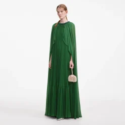 Chiffon Cape Maxi Dress^self-portrait Shop