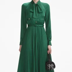 Satin Midi Dress^self-portrait Cheap