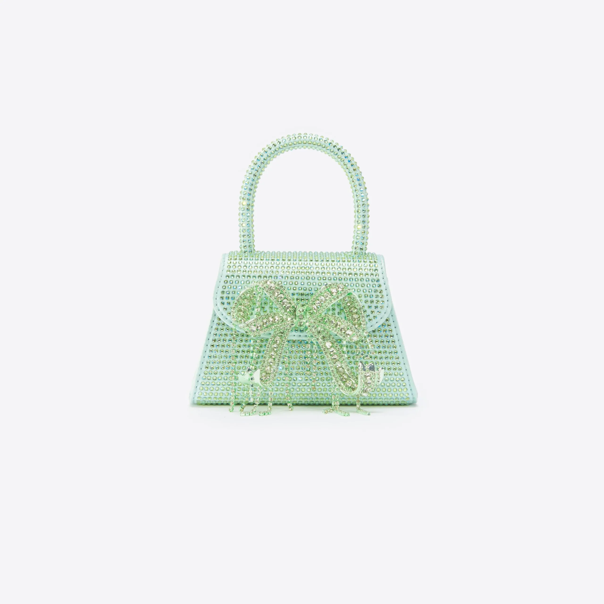 Satin Rhinestone Micro Bow Bag^self-portrait Outlet