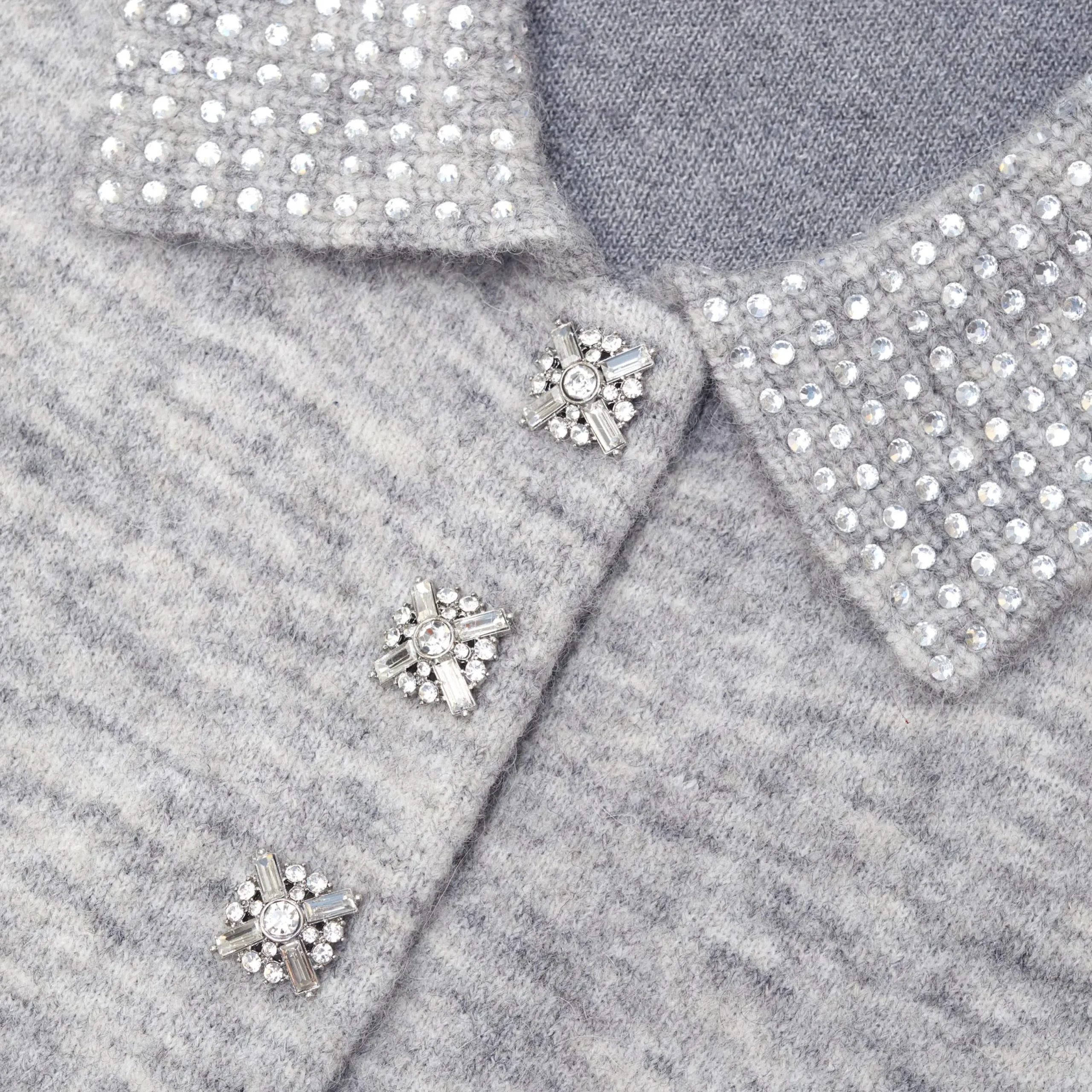 Melange Diamante Knit Top^self-portrait Store