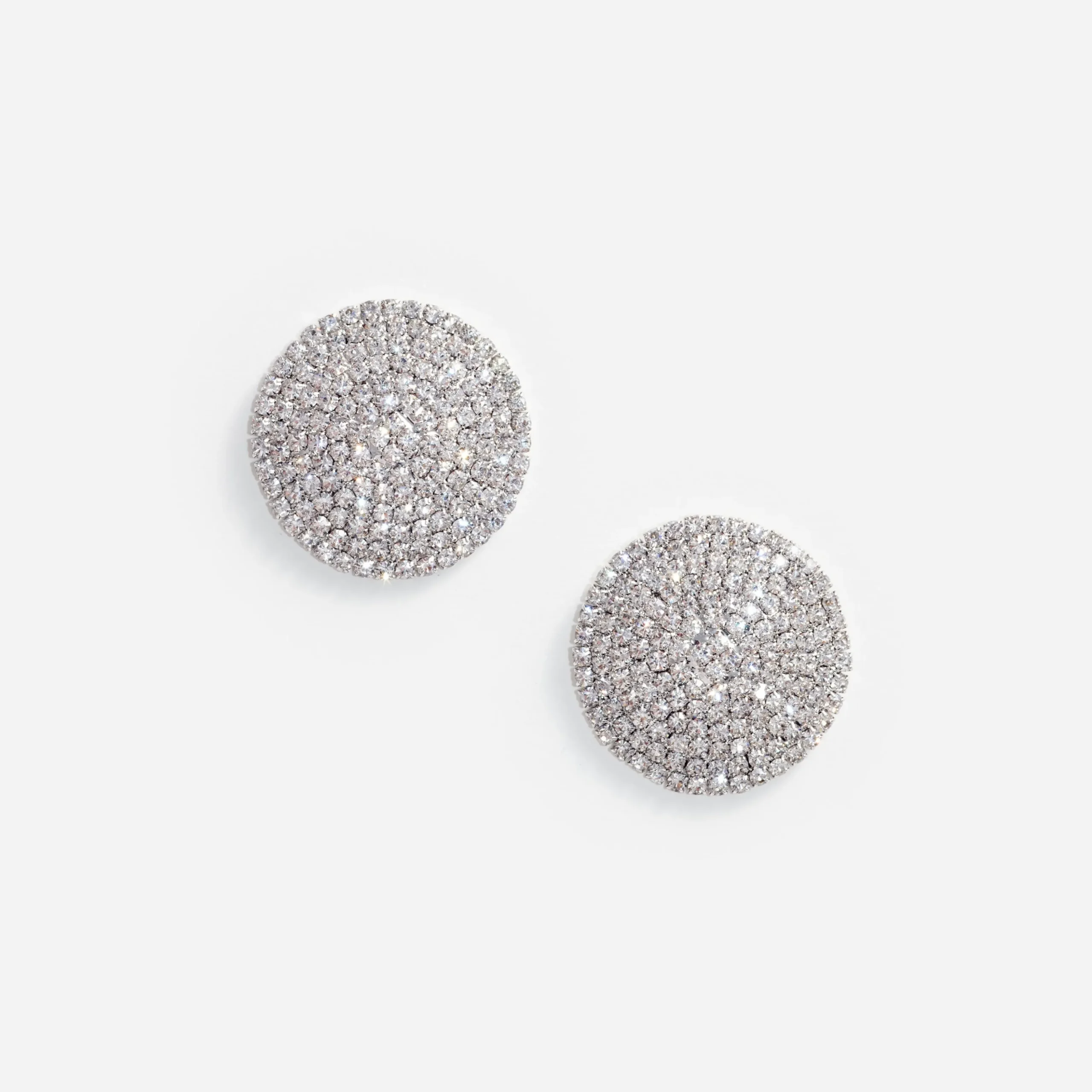 Round Crystal Earrings^self-portrait New