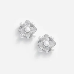 Silver Encrusted Earrings^self-portrait Discount
