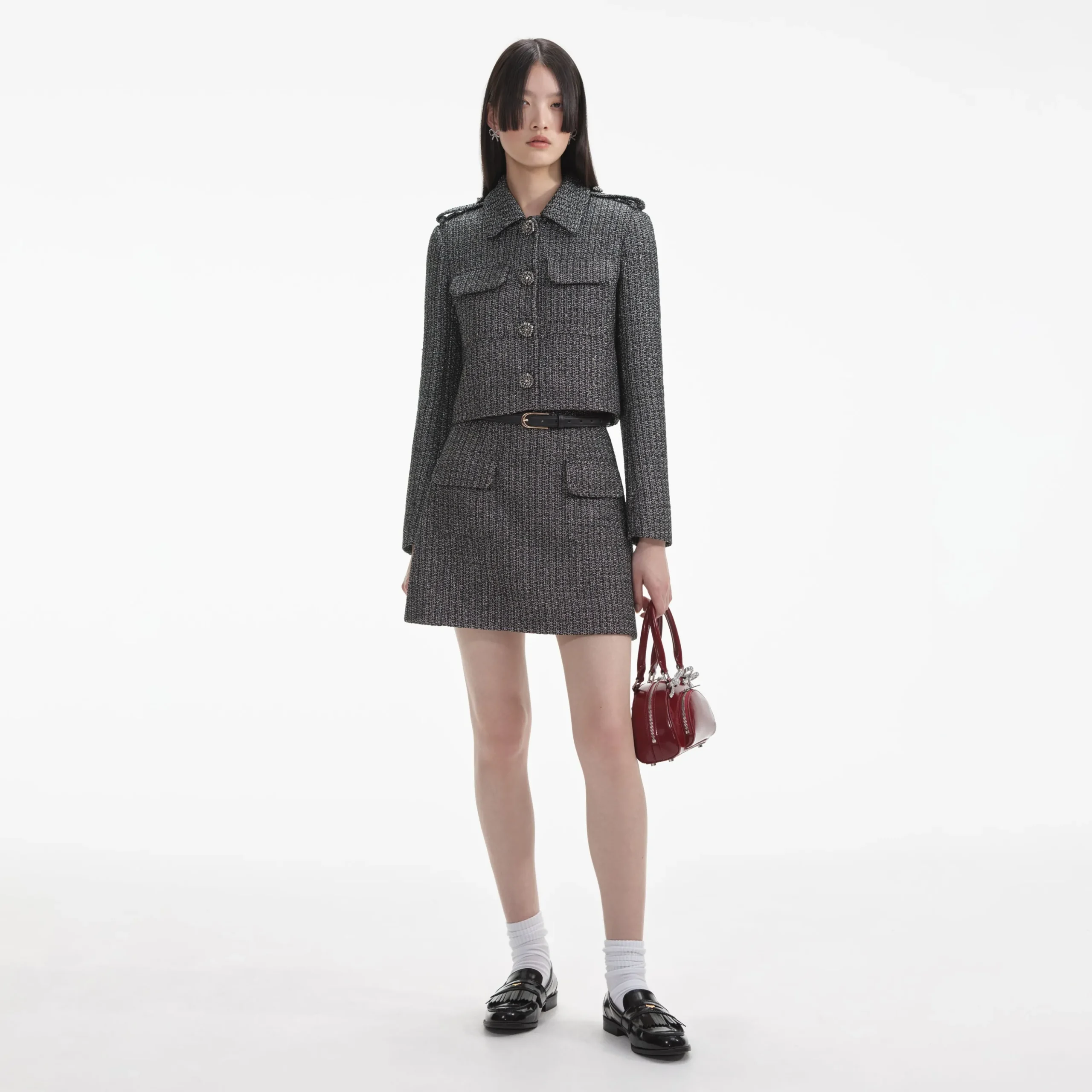 Boucle Mini Skirt^self-portrait Shop