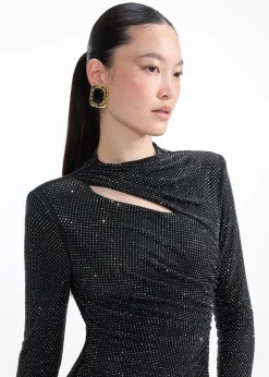 Gold Black Earrings^self-portrait Clearance