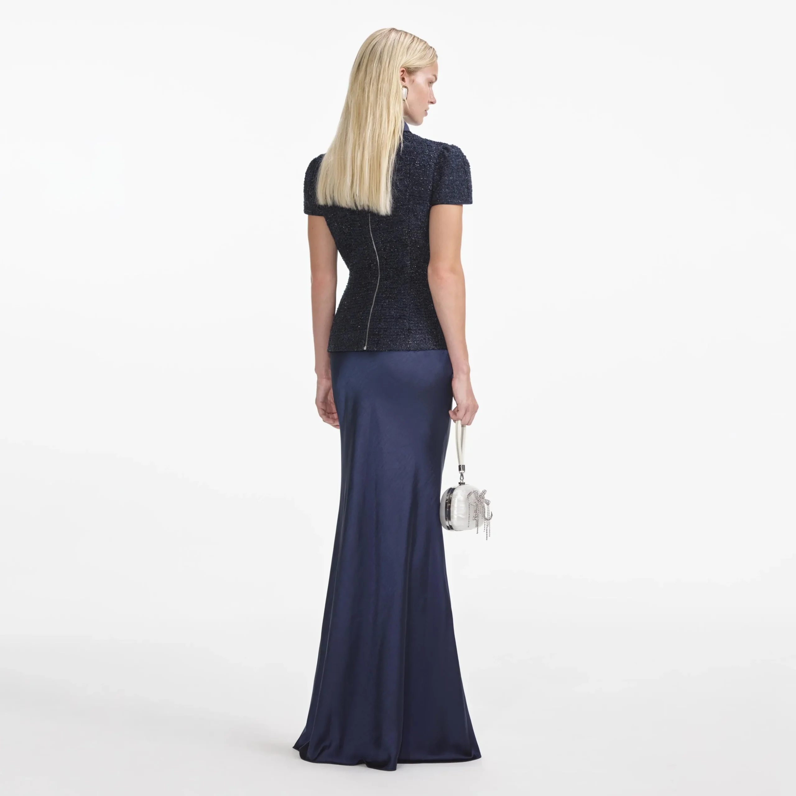 Metallic Boucle Maxi Dress^self-portrait Sale