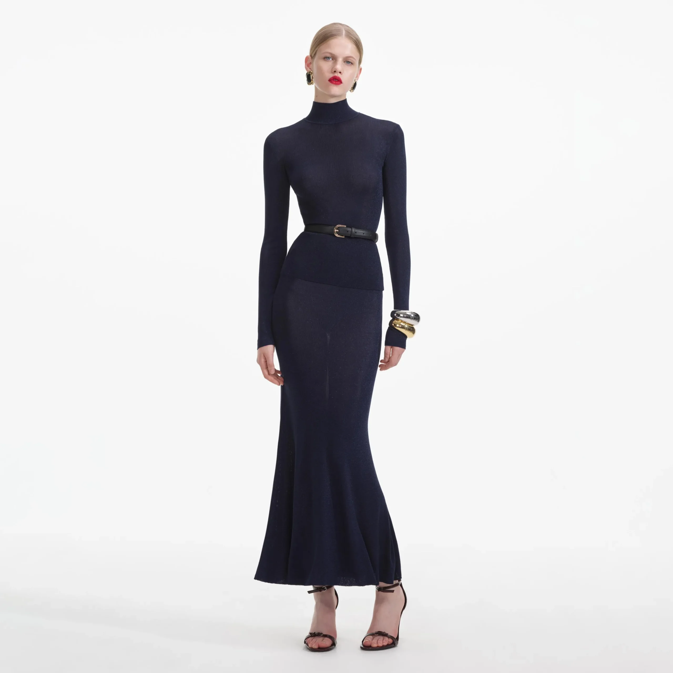 Viscose Knit Maxi Skirt^self-portrait Outlet