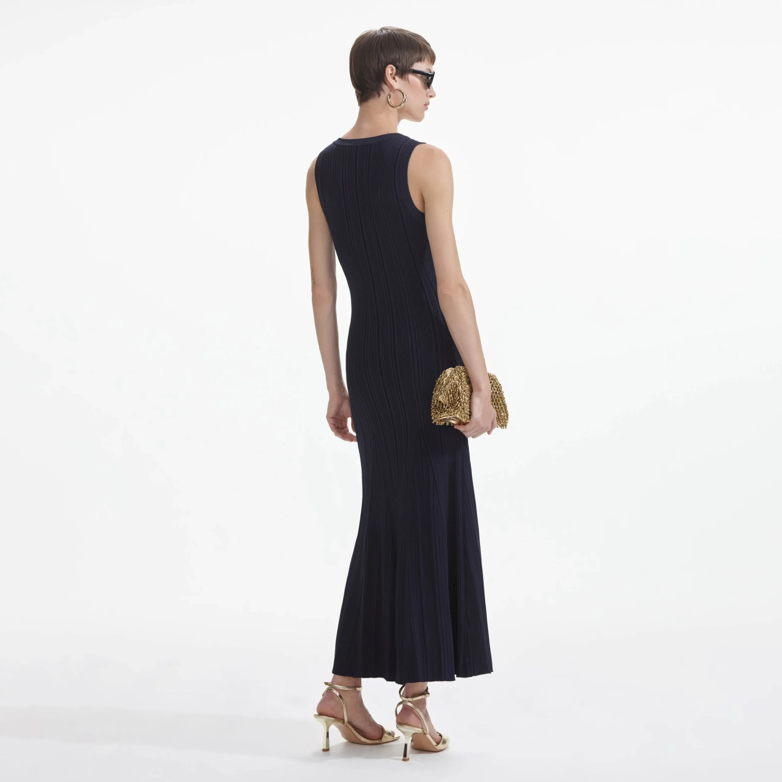 Viscose Knit Midi Dress^self-portrait Store