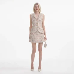 Boucle Tailored Mini Dress^self-portrait Outlet