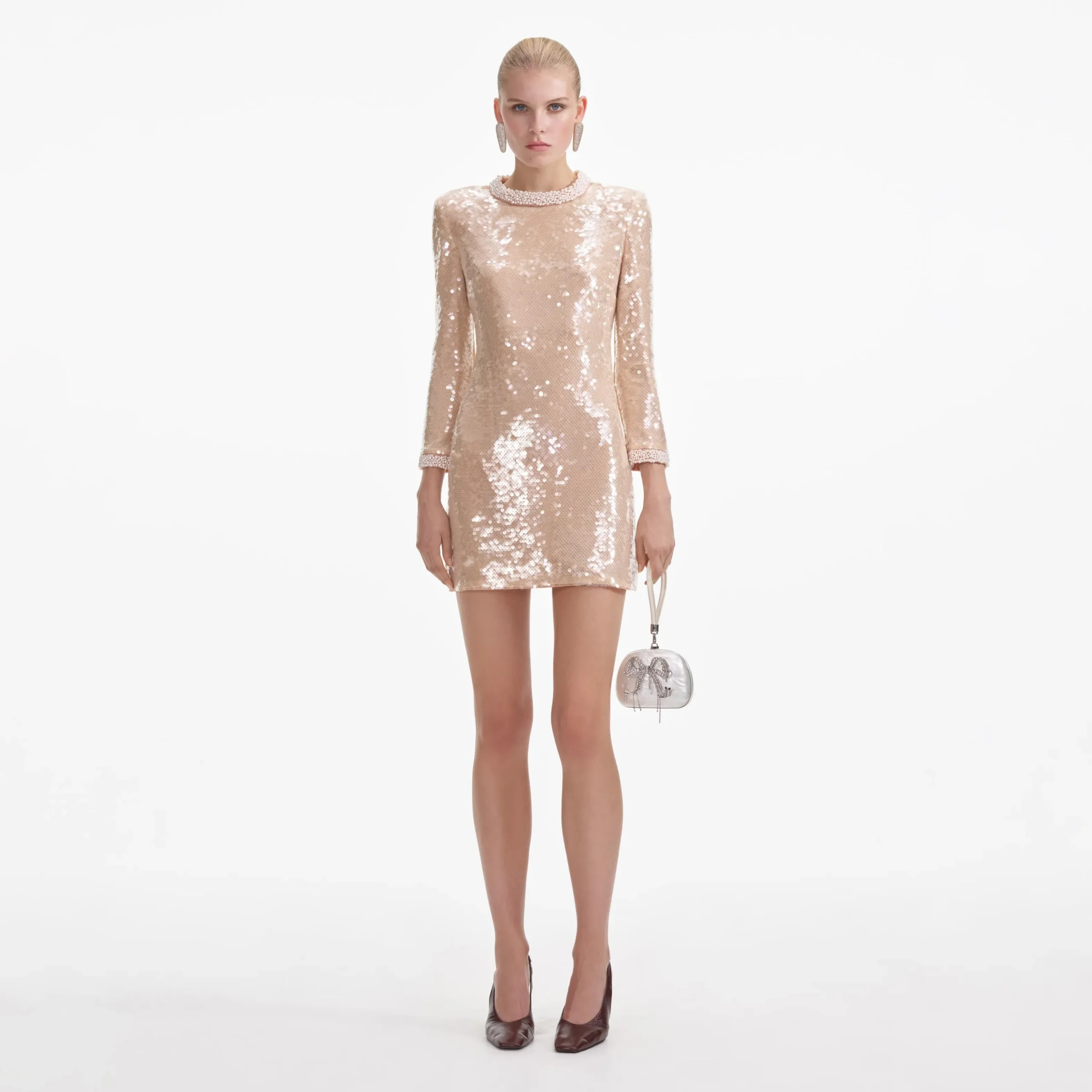 Trim Sequin Mini Dress^self-portrait Sale