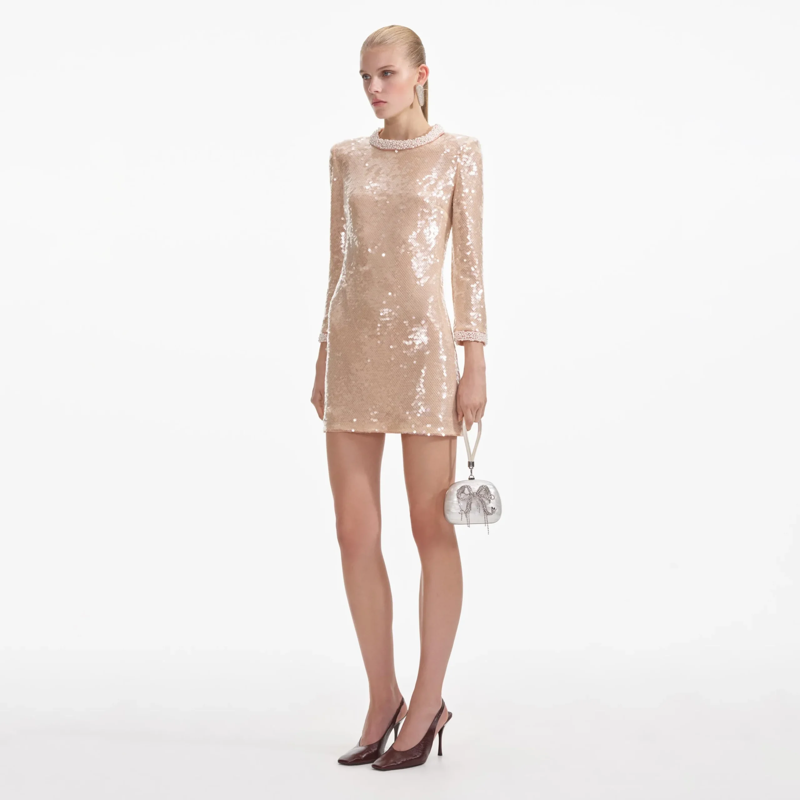 Trim Sequin Mini Dress^self-portrait Sale