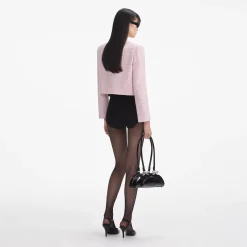 Boucle Pearl Trim Jacket^self-portrait Cheap