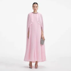 Chiffon Cape Midi Dress^self-portrait Store