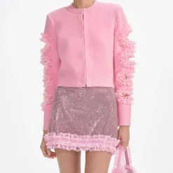 Cut Out Lace Detail Cardigan^self-portrait Sale