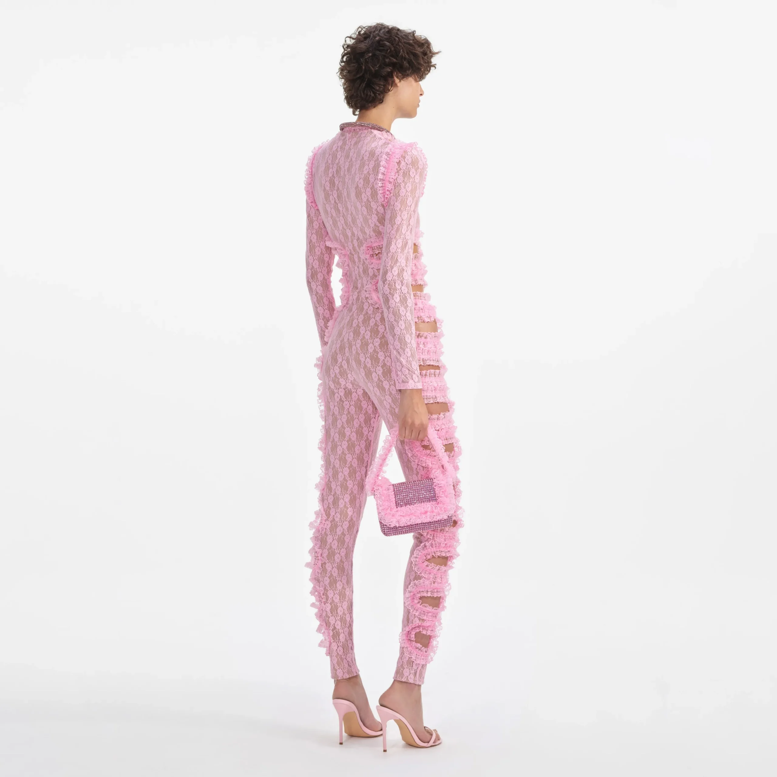 Lace Cut Out Jumpsuit^self-portrait New
