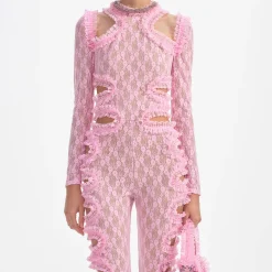 Lace Cut Out Jumpsuit^self-portrait New