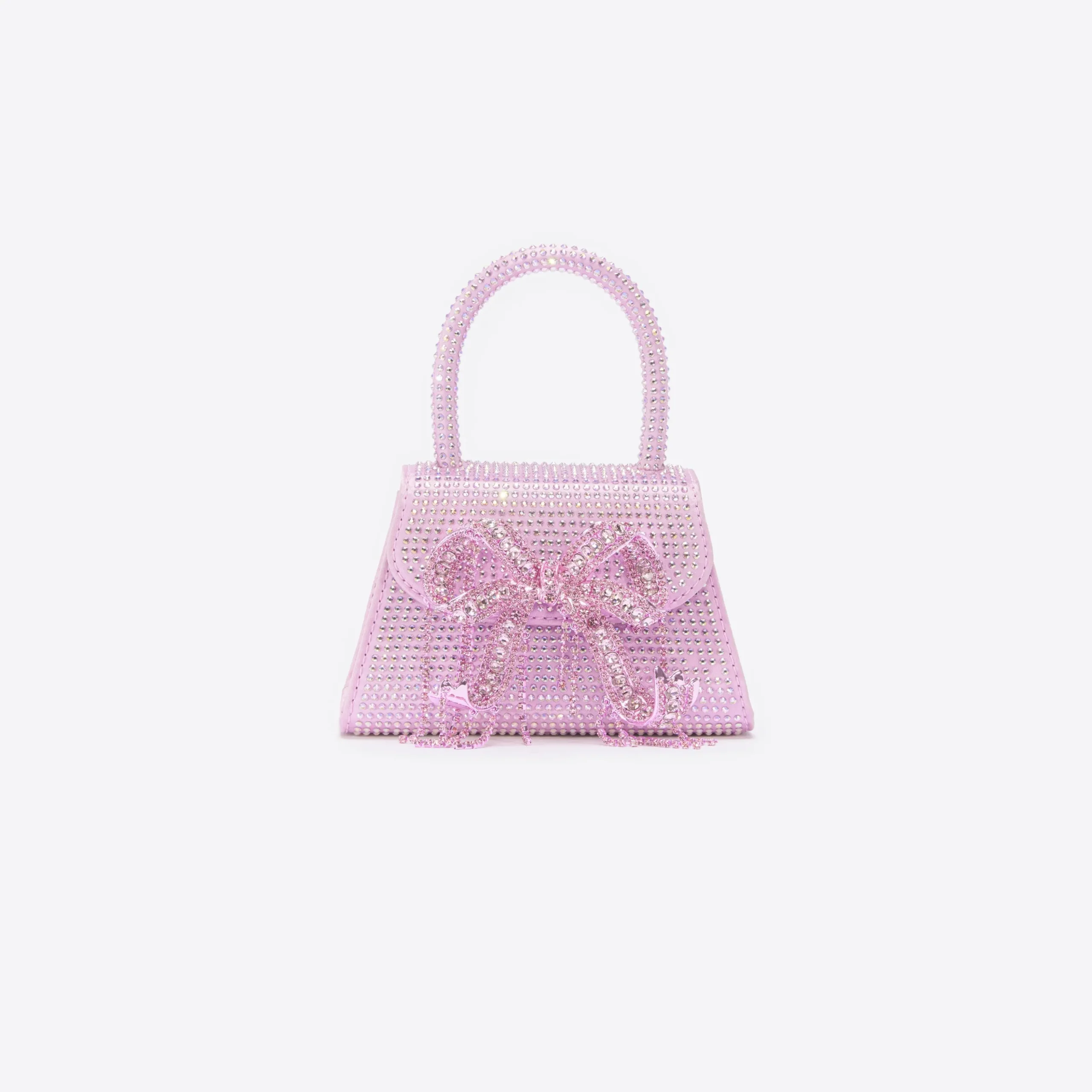Rhinestone Embellished Micro Bow Bag^self-portrait New