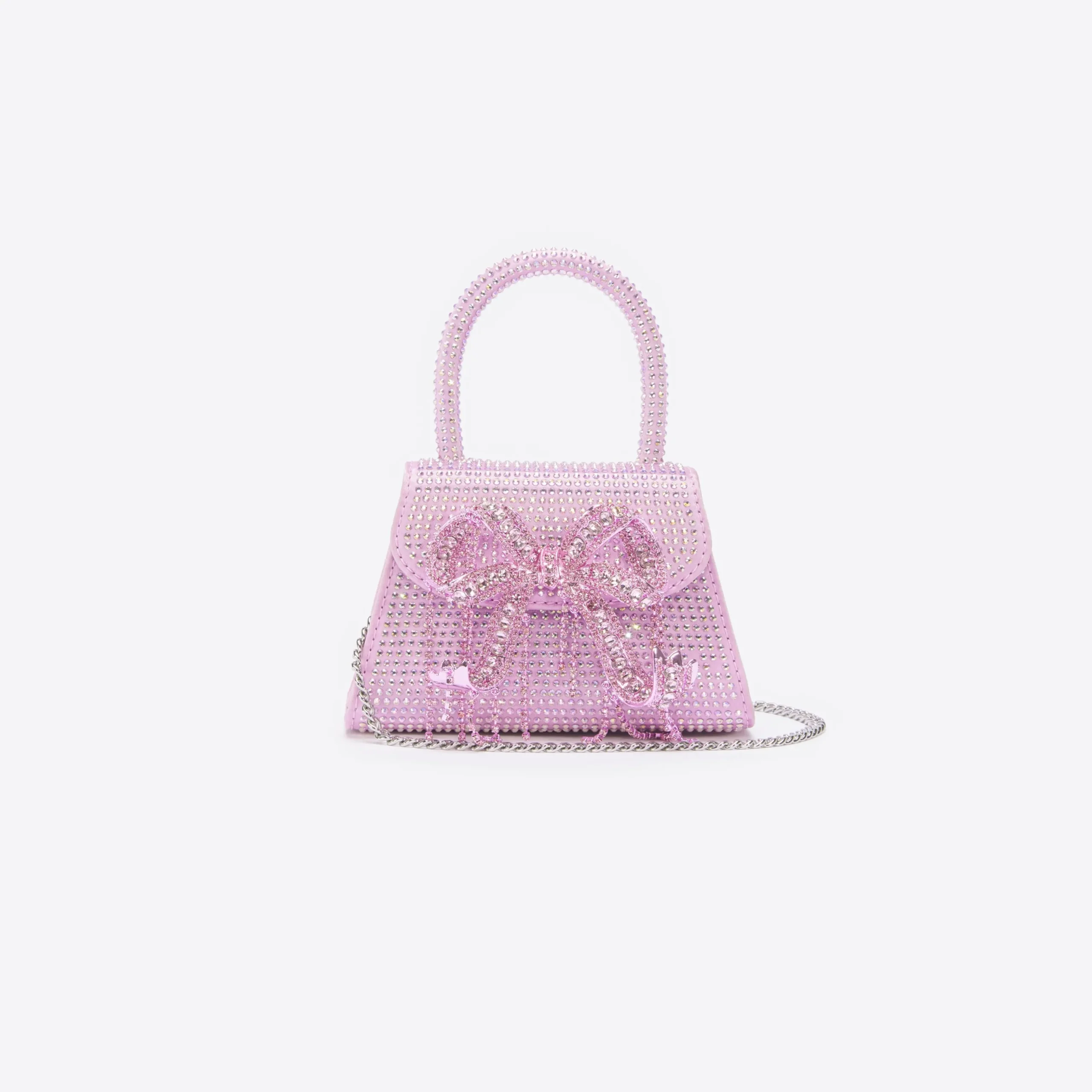Rhinestone Embellished Micro Bow Bag^self-portrait New