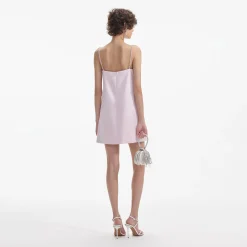 Satin Diamante Mini Dress^self-portrait Fashion